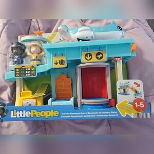 Fisher-Price Little People Everyday Adventures Airport Toddler Playset, Airplane